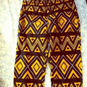 Black and gold design joggers
